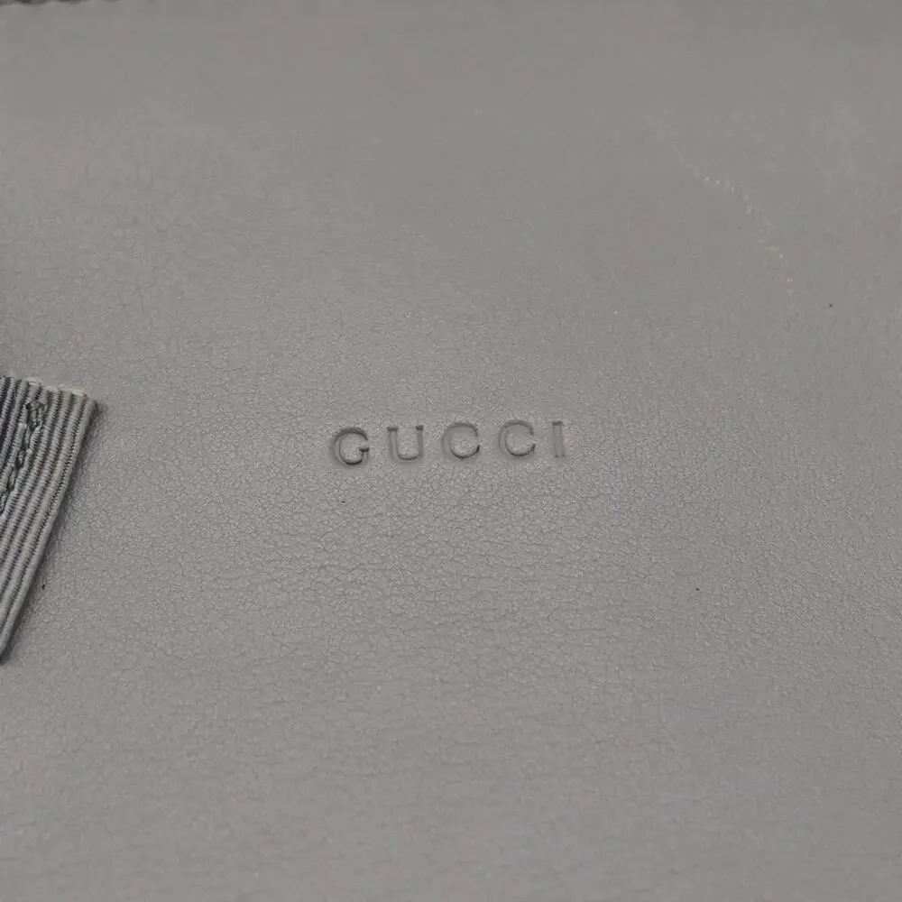 Gucci Leather Tote Bag Gray
